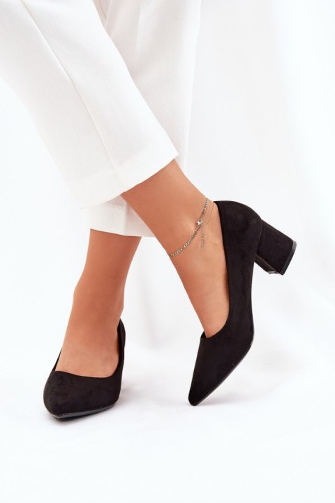 Czółenka Model Merinette KJ-10 Black - Step in style Czółenka Model Merinette KJ-10 Black - Step in style
