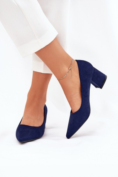 Czółenka Model Merinette KJ-10 Navy - Step in style Czółenka Model Merinette KJ-10 Navy - Step in style