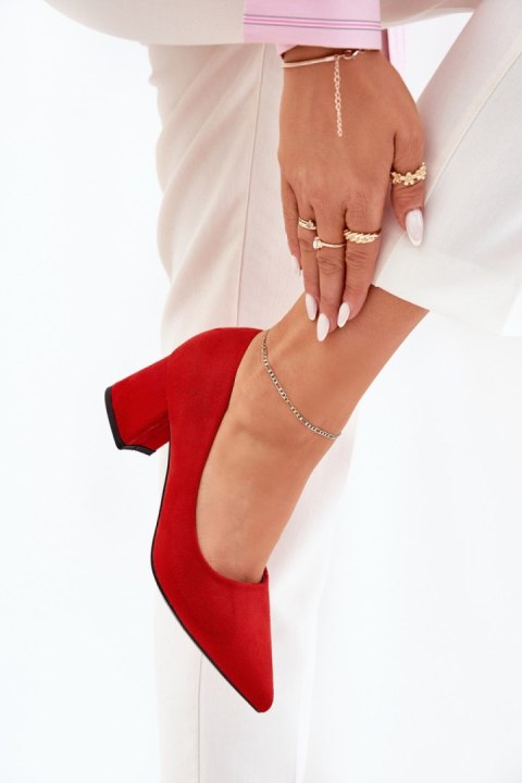 Czółenka Model Merinette KJ-10 Red - Step in style Czółenka Model Merinette KJ-10 Red - Step in style