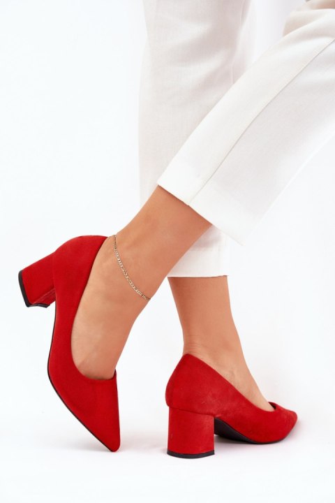 Czółenka Model Merinette KJ-10 Red - Step in style Czółenka Model Merinette KJ-10 Red - Step in style