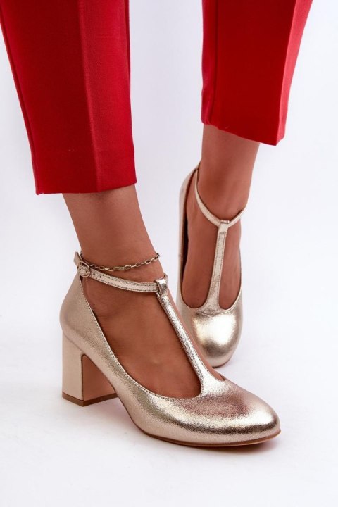Czółenka Model Raniyah 834283 Gold - Step in style Czółenka Model Raniyah 834283 Gold - Step in style