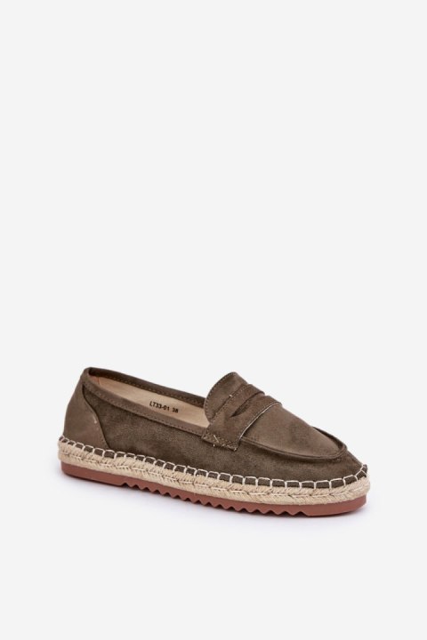 Espadryle Model Shilova LT33-01 Dark Green - Step in style Espadryle Model Shilova LT33-01 Dark Green - Step in style