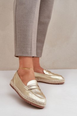 Espadryle Model Shilova LT33-01 Gold - Step in style