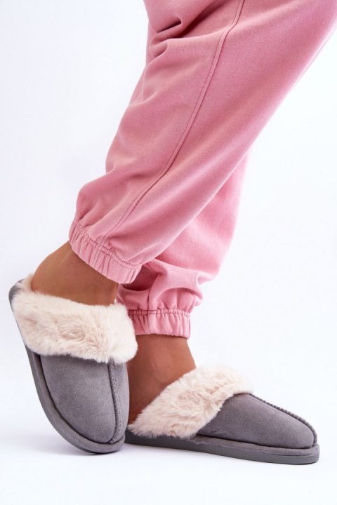 Kapcie Model Pinky BO-609 Grey - Step in style Kapcie Model Pinky BO-609 Grey - Step in style