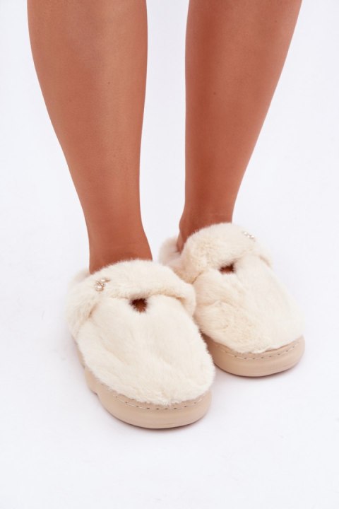 Kapcie Model Primaria YL-318 Light Beige - Step in style Kapcie Model Primaria YL-318 Light Beige - Step in style