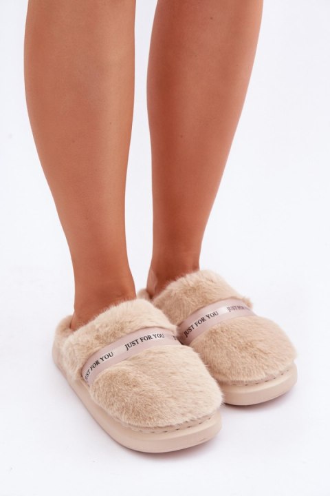 Kapcie Model Savalithea FA-198 Beige - Step in style Kapcie Model Savalithea FA-198 Beige - Step in style