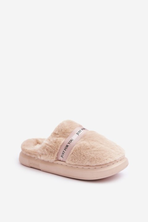 Kapcie Model Savalithea FA-198 Beige - Step in style Kapcie Model Savalithea FA-198 Beige - Step in style