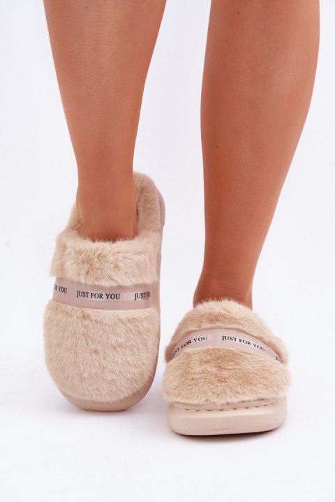 Kapcie Model Savalithea FA-198 Beige - Step in style Kapcie Model Savalithea FA-198 Beige - Step in style