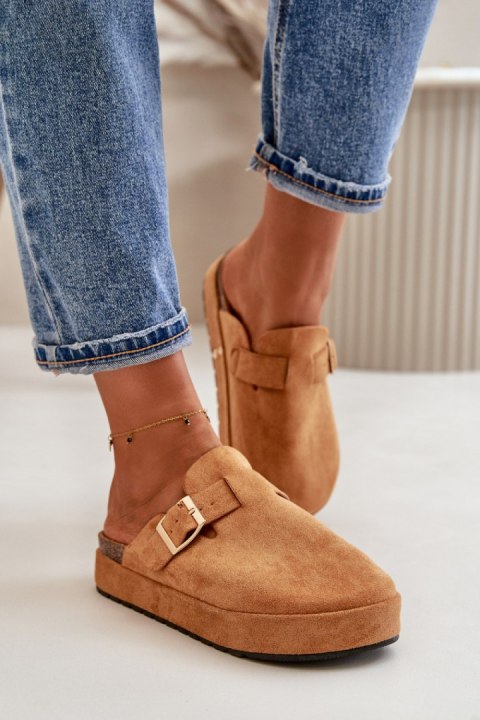Kapcie Model Terilaina TL8-123 Camel - Step in style Kapcie Model Terilaina TL8-123 Camel - Step in style