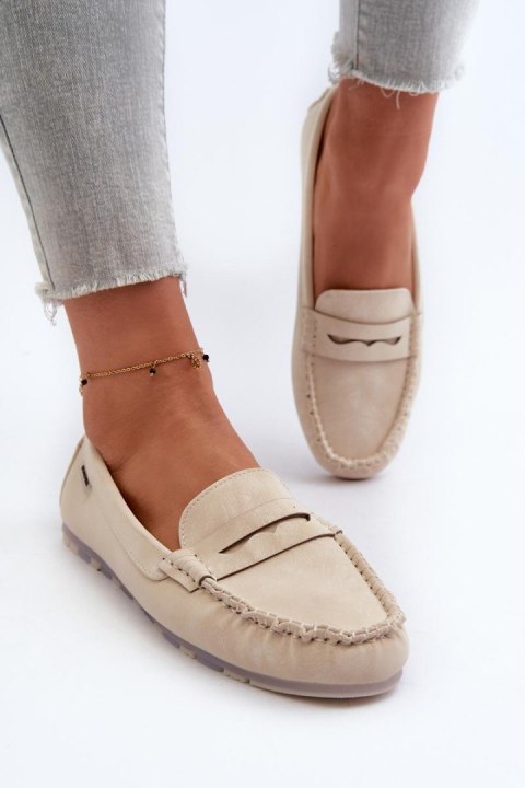 Mokasyny Model Celoria M502-8 Light Beige - Step in style Mokasyny Model Celoria M502-8 Light Beige - Step in style