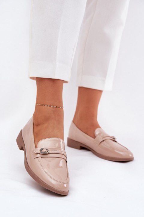 Mokasyny Model Mollan W-25 Beige - Step in style Mokasyny Model Mollan W-25 Beige - Step in style