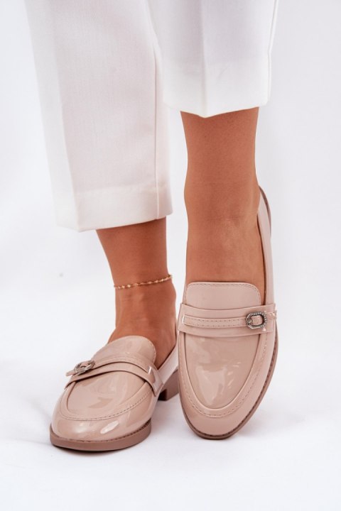 Mokasyny Model Mollan W-25 Beige - Step in style Mokasyny Model Mollan W-25 Beige - Step in style