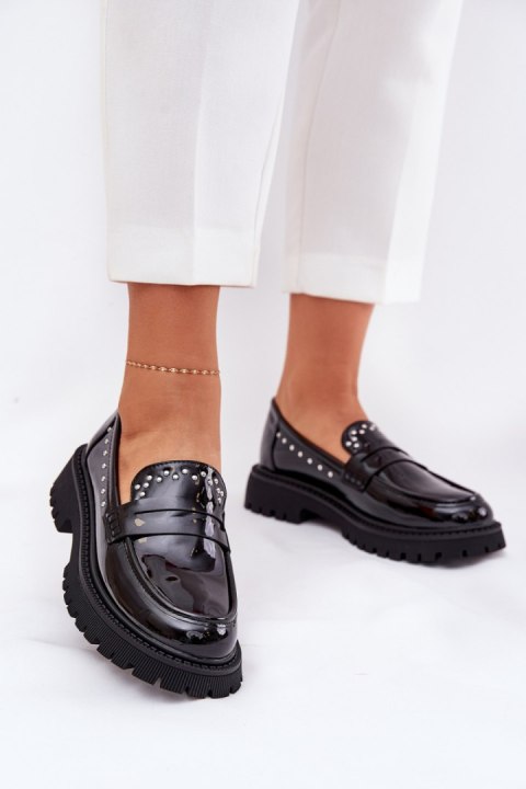 Mokasyny Model Nallae W-28 Black - Step in style Mokasyny Model Nallae W-28 Black - Step in style