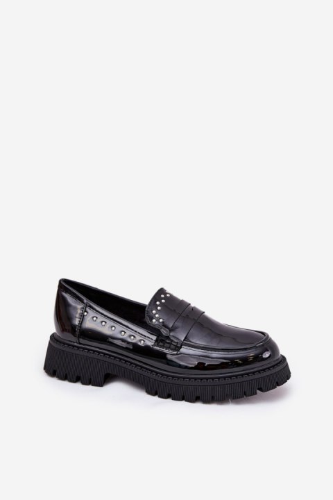 Mokasyny Model Nallae W-28 Black - Step in style Mokasyny Model Nallae W-28 Black - Step in style