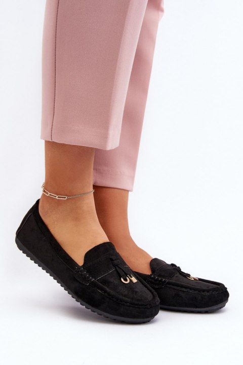 Mokasyny Model Ontala N22-995 Black - Step in style Mokasyny Model Ontala N22-995 Black - Step in style
