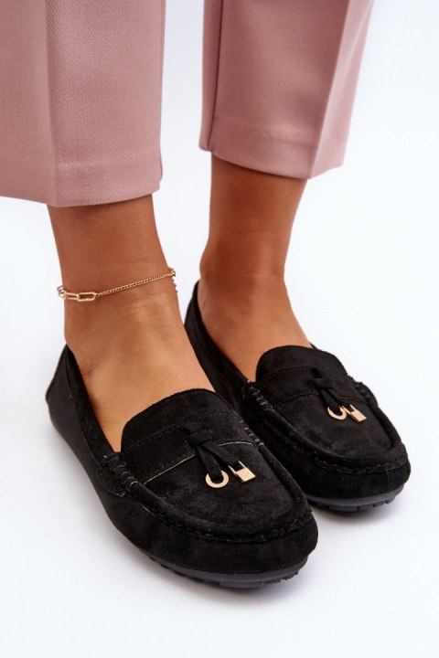 Mokasyny Model Ontala N22-995 Black - Step in style Mokasyny Model Ontala N22-995 Black - Step in style