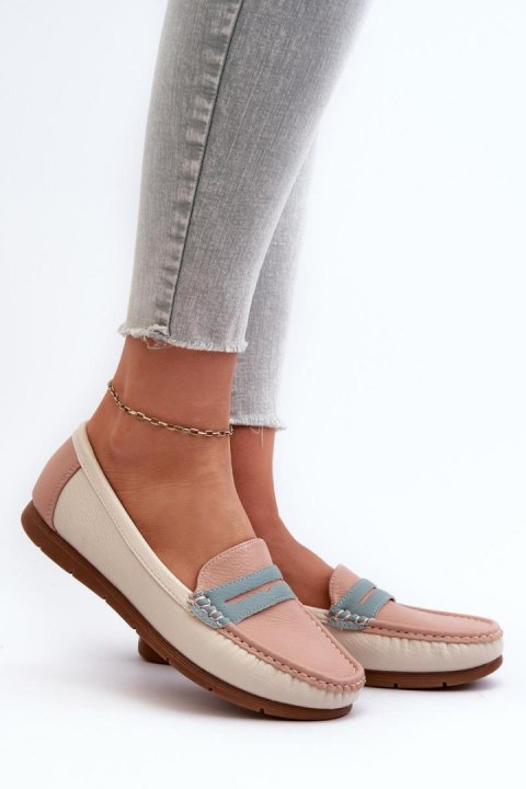 Mokasyny Model Vikitara 833957 Pink - Step in style Mokasyny Model Vikitara 833957 Pink - Step in style