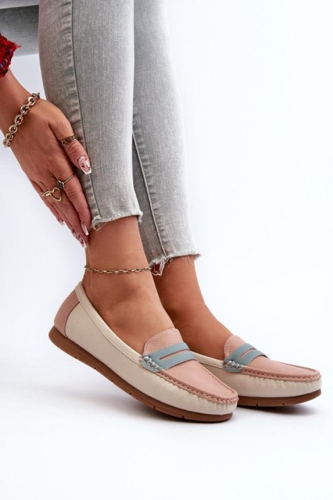 Mokasyny Model Vikitara 833957 Pink - Step in style Mokasyny Model Vikitara 833957 Pink - Step in style