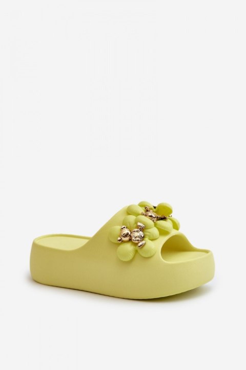 Sandał Klapki Model Bremavia BG181 Limonka - Step in style Sandał Klapki Model Bremavia BG181 Limonka - Step in style