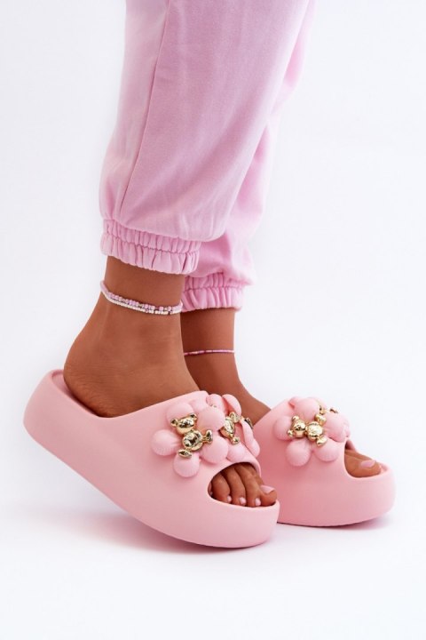 Sandał Klapki Model Bremavia BG181 Pink - Step in style Sandał Klapki Model Bremavia BG181 Pink - Step in style