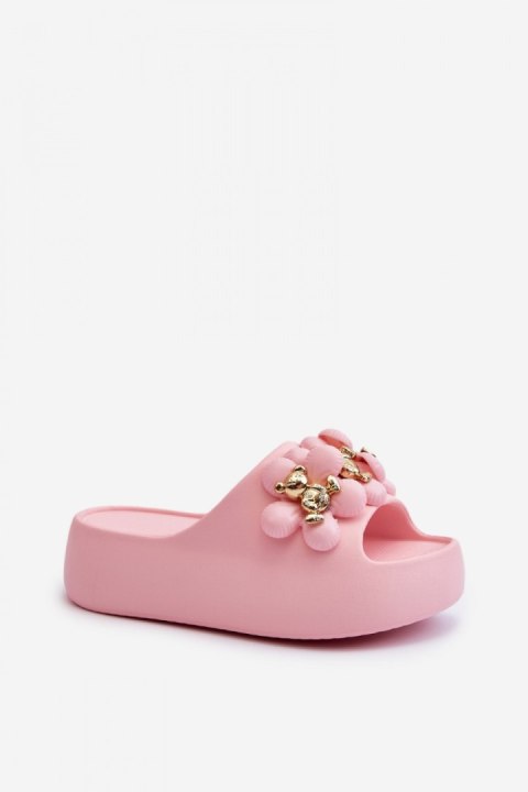 Sandał Klapki Model Bremavia BG181 Pink - Step in style Sandał Klapki Model Bremavia BG181 Pink - Step in style