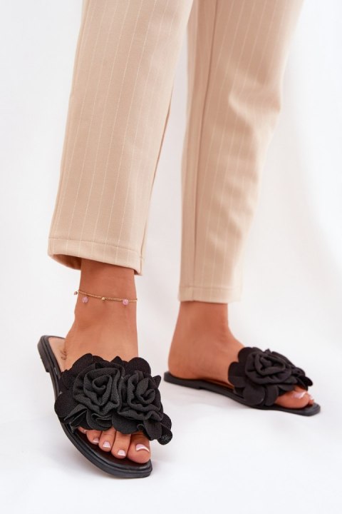 Sandał Klapki Model Misorsse BJ718 Black - Step in style Sandał Klapki Model Misorsse BJ718 Black - Step in style