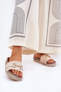 Sandał Klapki Model Morisela M538 Beige - Step in style