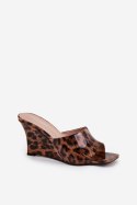 Sandał Klapki Model Nelithin BD121 Brown Panterka - Step in style