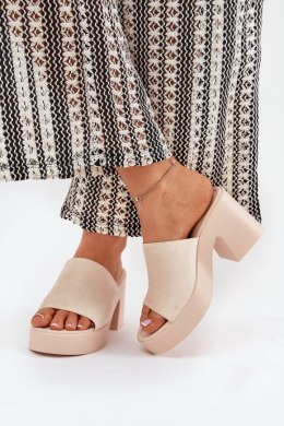Sandał Klapki Model Omeisa 8338-273 Beige - Step in style