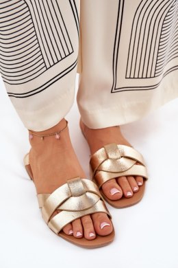 Sandał Klapki Model Selaenor RH-10 Gold - Step in style