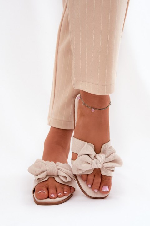 Sandał Klapki Model Tobin LX9614 Beige - Step in style Sandał Klapki Model Tobin LX9614 Beige - Step in style