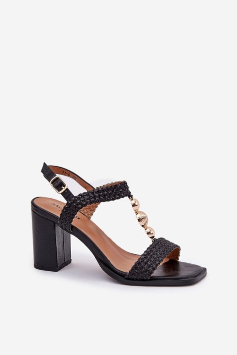 Sandały Model Annaviel 11-6 Black - Step in style Sandały Model Annaviel 11-6 Black - Step in style