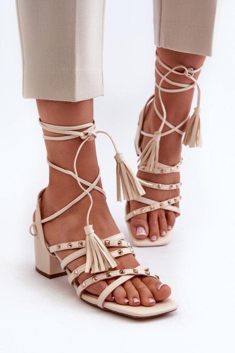 Sandały Model Chrisele 3973 Beige - Step in style Sandały Model Chrisele 3973 Beige - Step in style