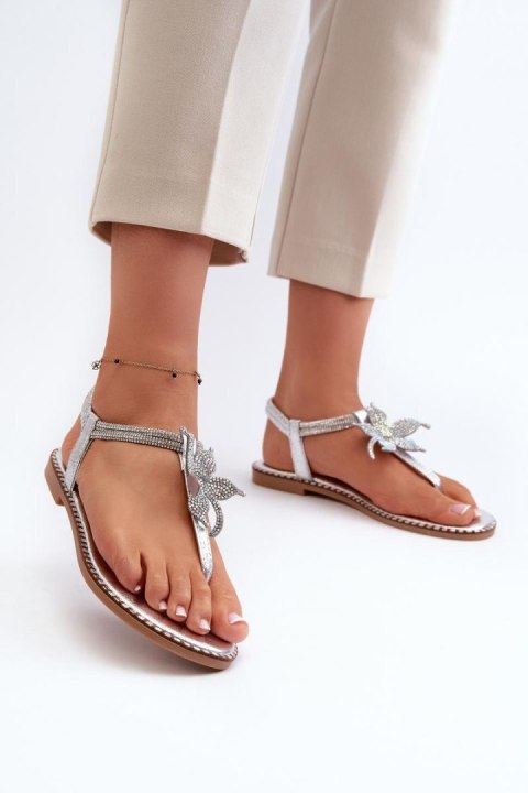 Sandały Model Edoni WWW502 Silver - Step in style Sandały Model Edoni WWW502 Silver - Step in style