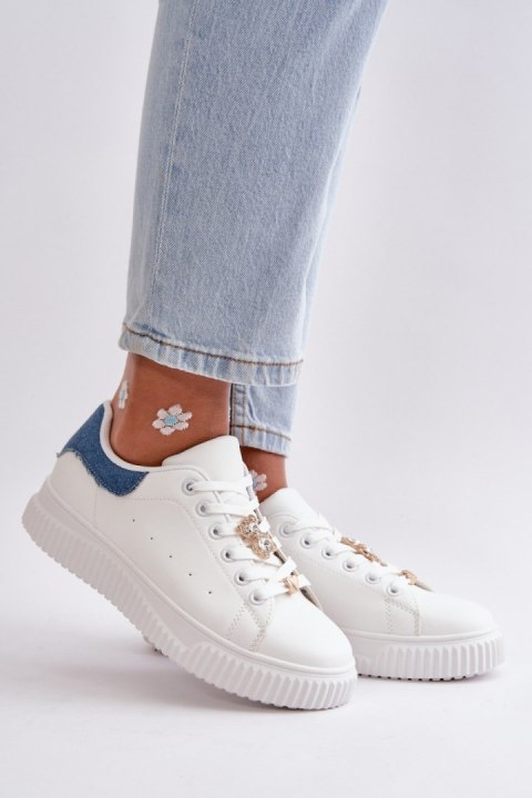 Trampki Model Cillione 2793 White/Blue - Step in style Trampki Model Cillione 2793 White/Blue - Step in style
