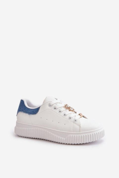 Trampki Model Cillione 2793 White/Blue - Step in style Trampki Model Cillione 2793 White/Blue - Step in style