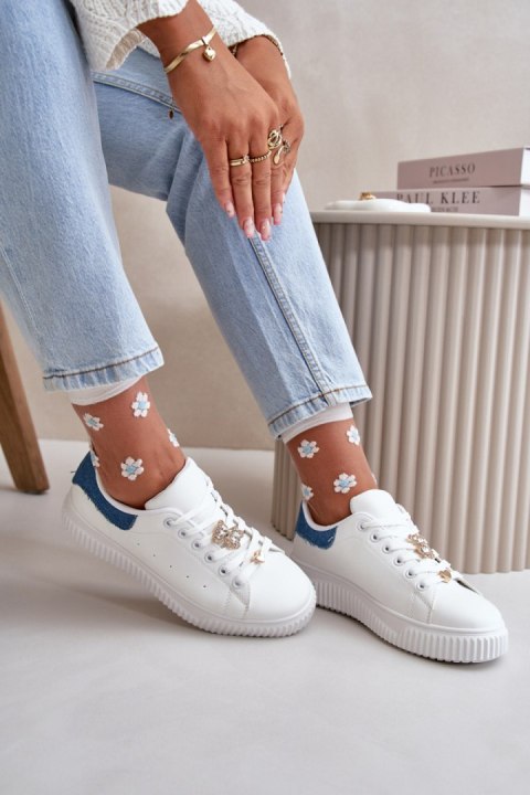 Trampki Model Cillione 2793 White/Blue - Step in style Trampki Model Cillione 2793 White/Blue - Step in style