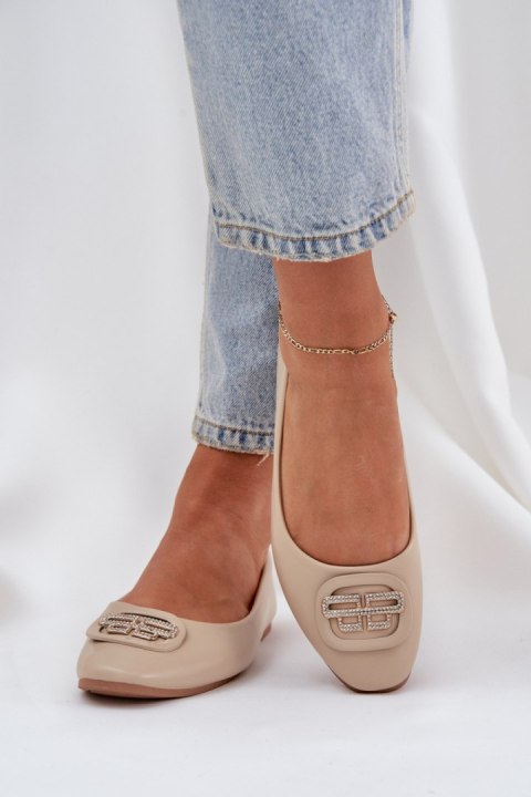 Baleriny Model Ainoria ZA58P Beige - Step in style Baleriny Model Ainoria ZA58P Beige - Step in style