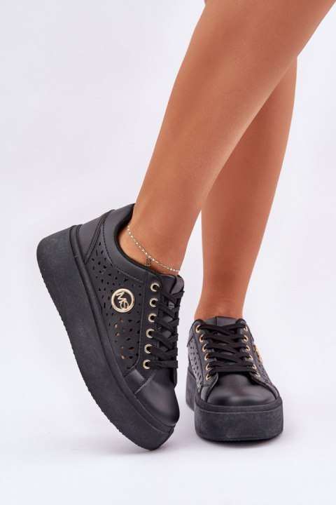 Buty Sportowe Model Cassildi LH201 Black - Step in style Buty Sportowe Model Cassildi LH201 Black - Step in style