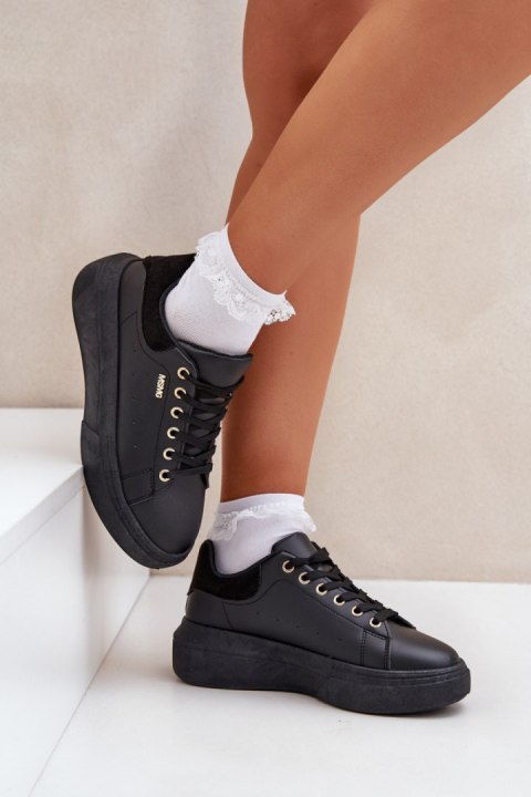 Buty Sportowe Model Lelandine TL601A Black - Step in style Buty Sportowe Model Lelandine TL601A Black - Step in style