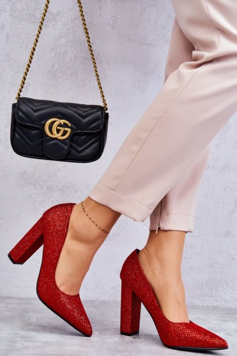Czółenka Model Elmira R1D3226-47 Red - Step in style Czółenka Model Elmira R1D3226-47 Red - Step in style