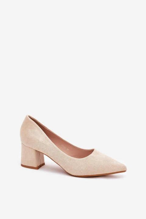 Czółenka Model Merinette KJ-10 Beige - Step in style Czółenka Model Merinette KJ-10 Beige - Step in style