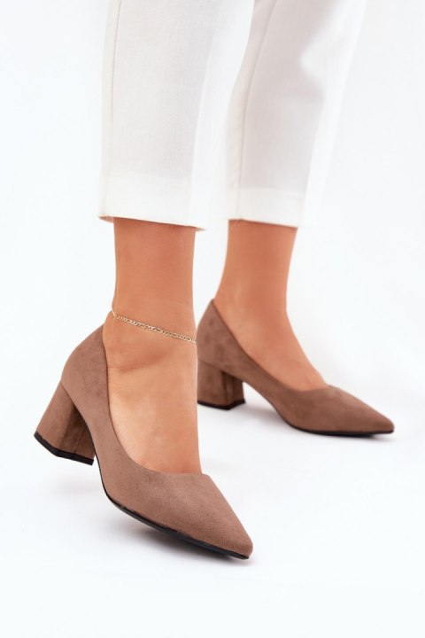 Czółenka Model Merinette KJ-10 Khaki - Step in style Czółenka Model Merinette KJ-10 Khaki - Step in style