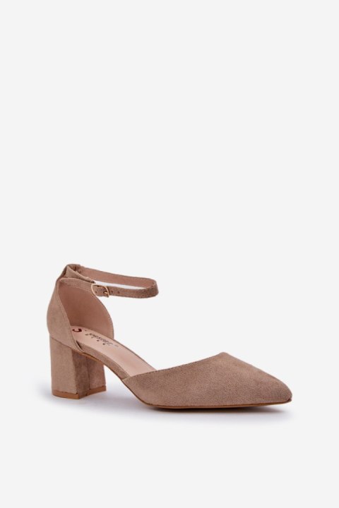 Czółenka Model Promise LL-298 Dark Beige - Step in style Czółenka Model Promise LL-298 Dark Beige - Step in style