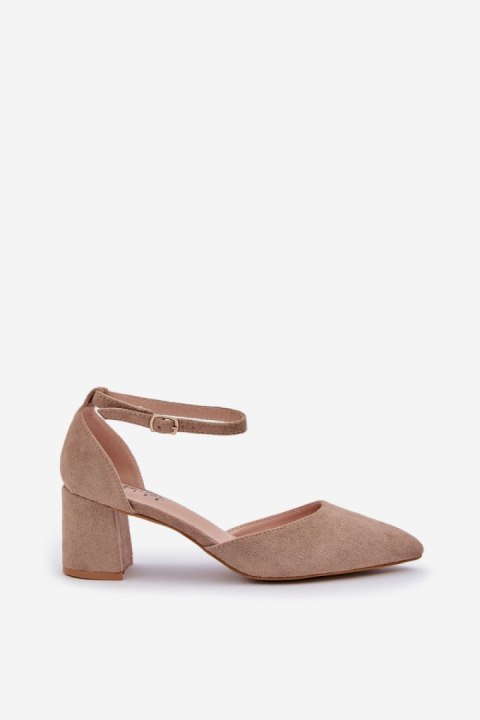 Czółenka Model Promise LL-298 Dark Beige - Step in style Czółenka Model Promise LL-298 Dark Beige - Step in style