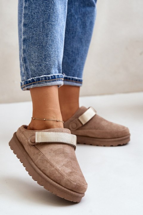 Kapcie Model Azida YY-12 Brown - Step in style Kapcie Model Azida YY-12 Brown - Step in style