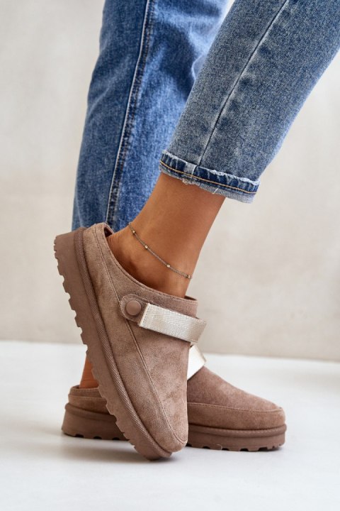 Kapcie Model Azida YY-12 Brown - Step in style Kapcie Model Azida YY-12 Brown - Step in style