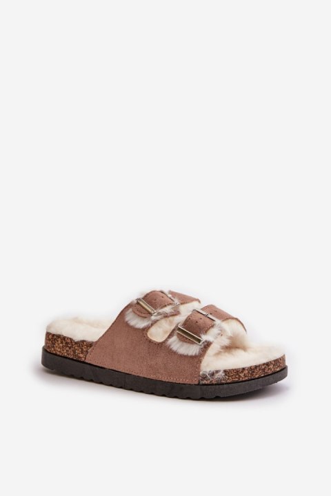 Kapcie Model Ezilena ESL-200 Beige - Step in style Kapcie Model Ezilena ESL-200 Beige - Step in style
