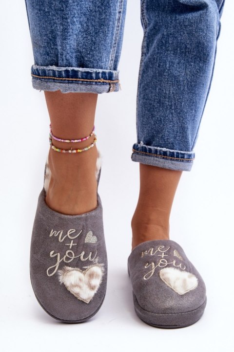 Kapcie Model Geraja MD6003 Grey - Step in style Kapcie Model Geraja MD6003 Grey - Step in style