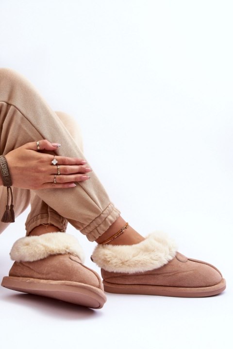 Kapcie Model Lanoze EV-58 Beige - Step in style Kapcie Model Lanoze EV-58 Beige - Step in style